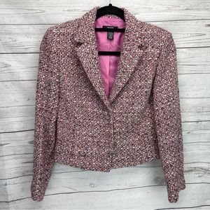 🍁 Alfani Petite Tweed Blazer Wool Blend Jacket Coat Sz 6P